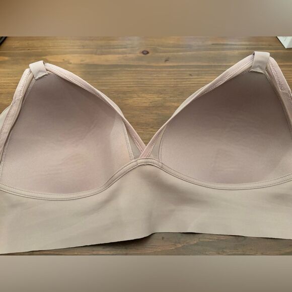 MAIDENFORM SIZE 3XL MESH TRIM TRIANGLE BRALETTE MBT105  EVENING BLUSH - Picture 8 of 10